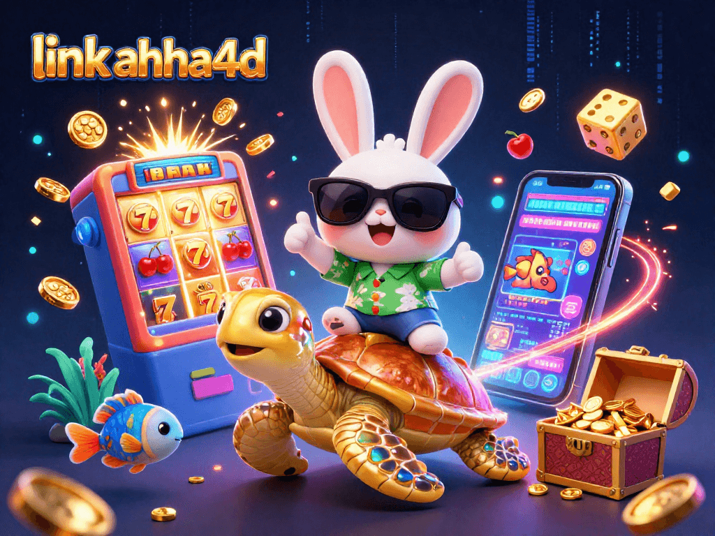 Experience thrills with link ahha4d as the lucky rabbit and golden turtle celebrate a jackpot!