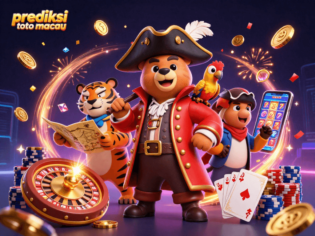 Play for fun with prediksi toto macau in this vibrant 3D casino scene packed with excitement.